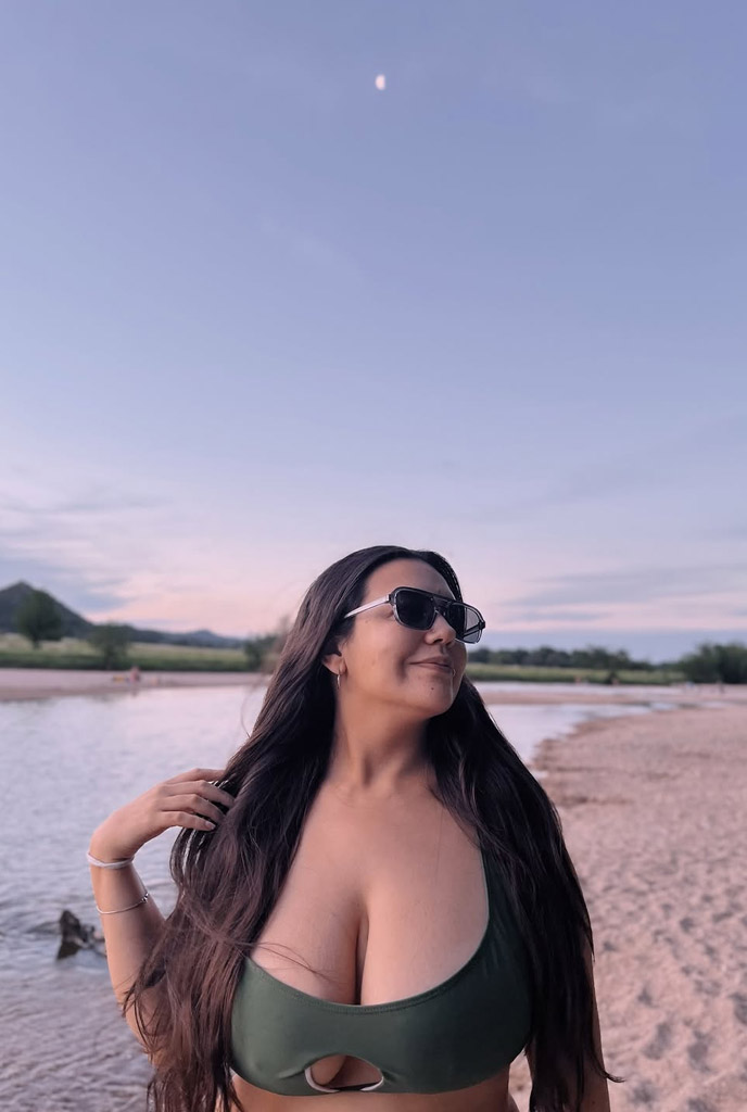 Poulomi VIP Escorts in premium bikini look by the river in Siliguri