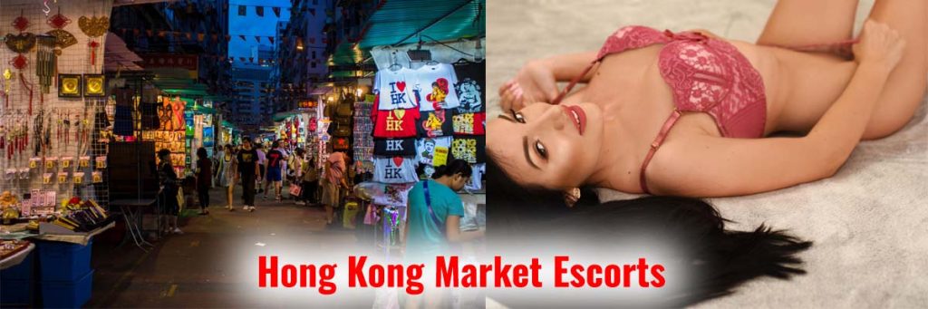 Hong Kong Market Escorts showcasing vibrant night market views with glamorous female model in Siliguri